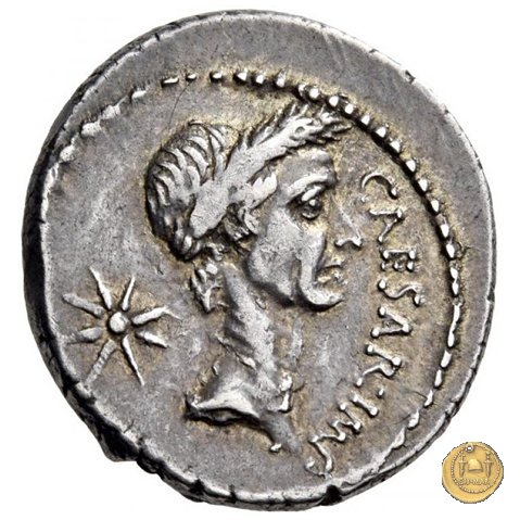 480/5 - denario C. Iulius Caesar / P. Sepullius Macer 44 BC (Roma)