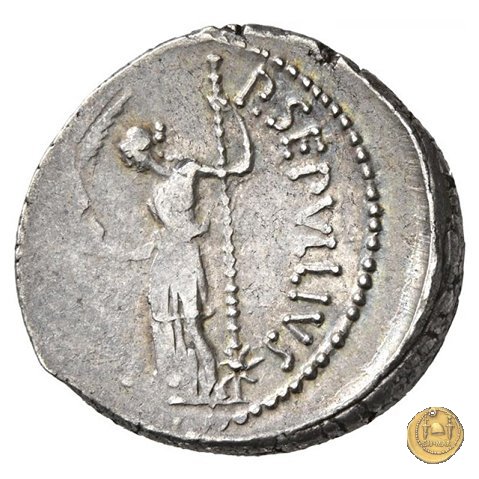 480/5 - denario C. Iulius Caesar / P. Sepullius Macer 44 BC (Roma)