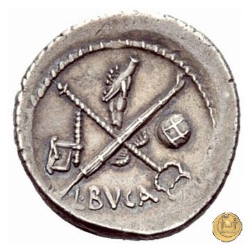 480/6 - denario C. Iulius Caesar / L. Aemilius Buca 44 BC (Roma)