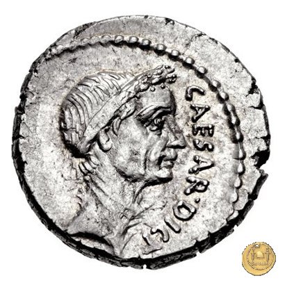 480/6 - denario C. Iulius Caesar / L. Aemilius Buca 44 BC (Roma)