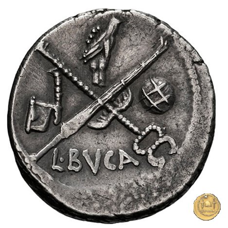 480/6 - denario C. Iulius Caesar / L. Aemilius Buca 44 BC (Roma)