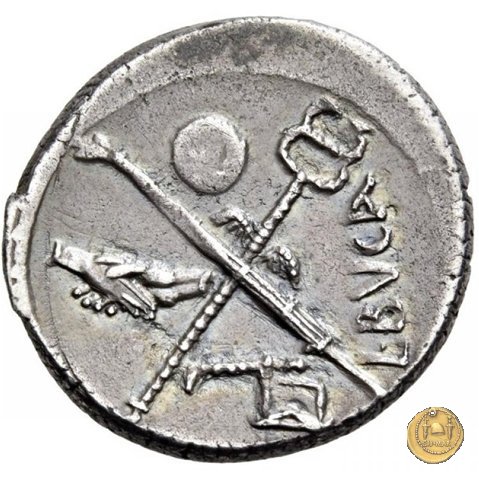 480/6 - denario C. Iulius Caesar / L. Aemilius Buca 44 BC (Roma)