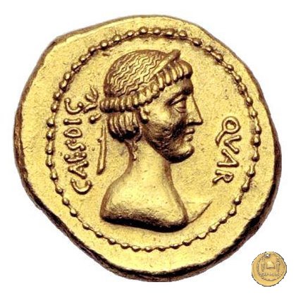 481/1 - aureo C. Iulius Caesar 44 BC (Roma)