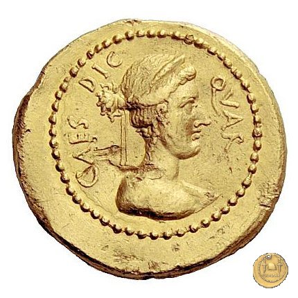 481/1 - aureo C. Iulius Caesar 44 BC (Roma)