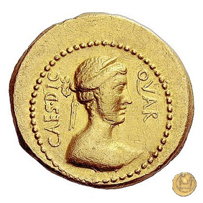 481/1 - aureo C. Iulius Caesar 44 BC (Roma)