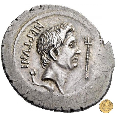 483/2 - denario Sex. Pompeius Magnus Pius / Q. Nasidius 44-43 BC (Itinerante con Sex. Pompeius)