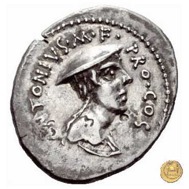 484/1 - denario C. Antonius 43 BC (Itinerante con C. Antonius)