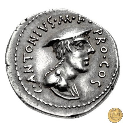 484/1 - denario C. Antonius 43 BC (Itinerante con C. Antonius)