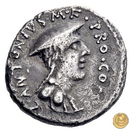 484/1 - denario C. Antonius 43 BC (Itinerante con C. Antonius)