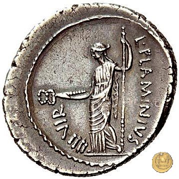 485/1 - denario L. Flaminius Chilo 43 BC (Roma)