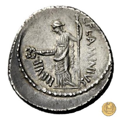 485/1 - denario L. Flaminius Chilo 43 BC (Roma)