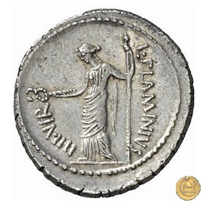 485/1 - denario L. Flaminius Chilo 43 BC (Roma)