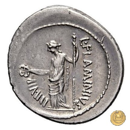 485/1 - denario L. Flaminius Chilo 43 BC (Roma)