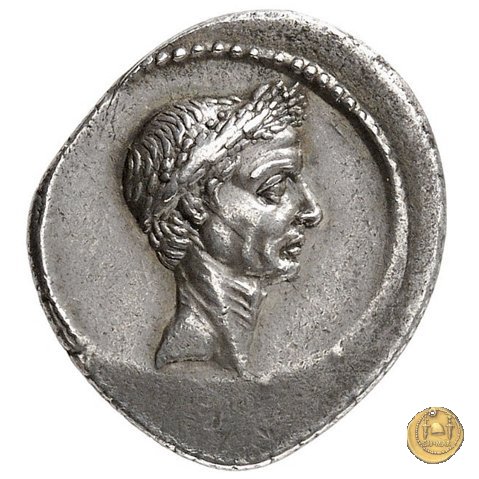 485/1 - denario L. Flaminius Chilo 43 BC (Roma)