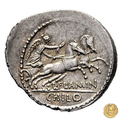 485/2 - denario L. Flaminius Chilo 43 BC (Roma)