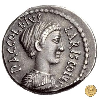 486/1 - denario P. Accoleius Lariscolus 43 BC (Roma)