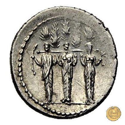 486/1 - denario P. Accoleius Lariscolus 43 BC (Roma)