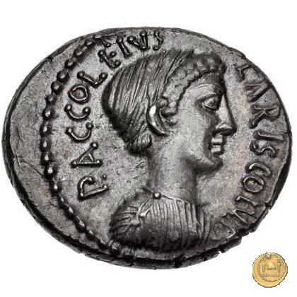 486/1 - denario P. Accoleius Lariscolus 43 BC (Roma)