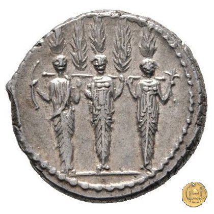 486/1 - denario P. Accoleius Lariscolus 43 BC (Roma)