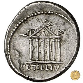 487/1 - denario Petillius Capitolinus 43 BC (Roma)