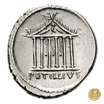 487/1 - denario Petillius Capitolinus 43 BC (Roma)