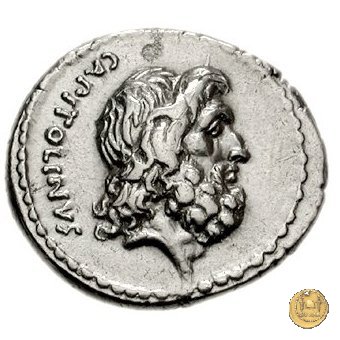 487/1 - denario Petillius Capitolinus 43 BC (Roma)