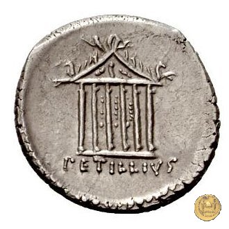 487/1 - denario Petillius Capitolinus 43 BC (Roma)