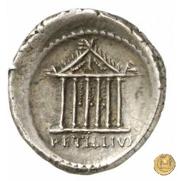 487/1 - denario Petillius Capitolinus 43 BC (Roma)