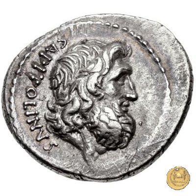 487/1 - denario Petillius Capitolinus 43 BC (Roma)