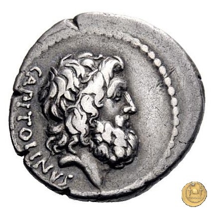 487/1 - denario Petillius Capitolinus 43 BC (Roma)