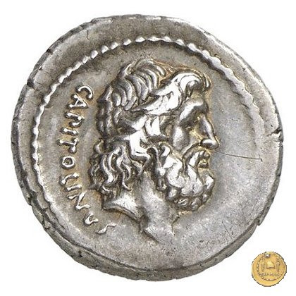 487/1 - denario Petillius Capitolinus 43 BC (Roma)