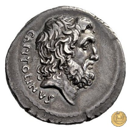 487/1 - denario Petillius Capitolinus 43 BC (Roma)