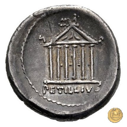 487/1 - denario Petillius Capitolinus 43 BC (Roma)