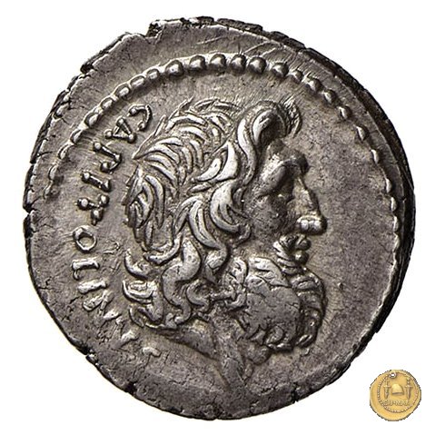 487/1 - denario Petillius Capitolinus 43 BC (Roma)