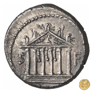 487/2 - denario Petillius Capitolinus 43 BC (Roma)