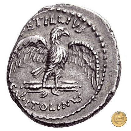 487/2 - denario Petillius Capitolinus 43 BC (Roma)