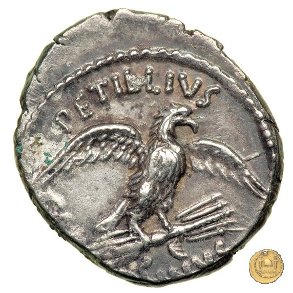 487/2 - denario Petillius Capitolinus 43 BC (Roma)