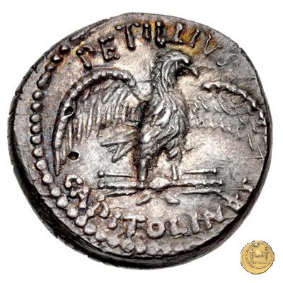 487/2 - denario Petillius Capitolinus 43 BC (Roma)