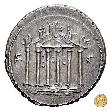 487/2 - denario Petillius Capitolinus 43 BC (Roma)