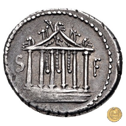 487/2 - denario Petillius Capitolinus 43 BC (Roma)