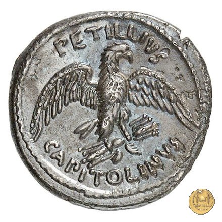 487/2 - denario Petillius Capitolinus 43 BC (Roma)