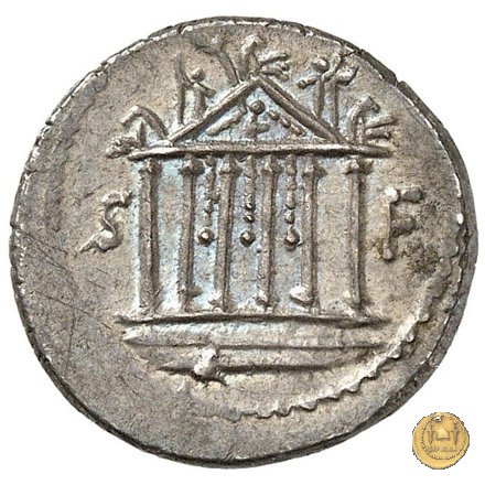 487/2 - denario Petillius Capitolinus 43 BC (Roma)