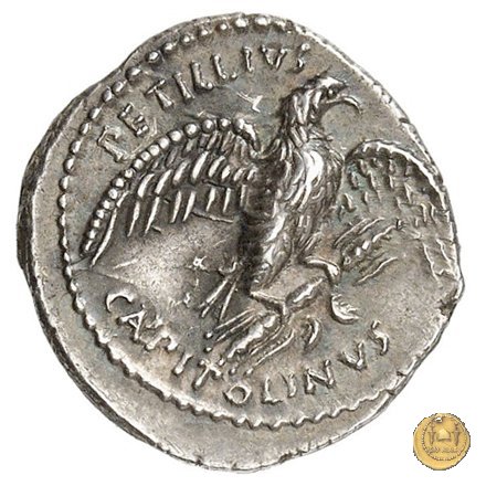 487/2 - denario Petillius Capitolinus 43 BC (Roma)