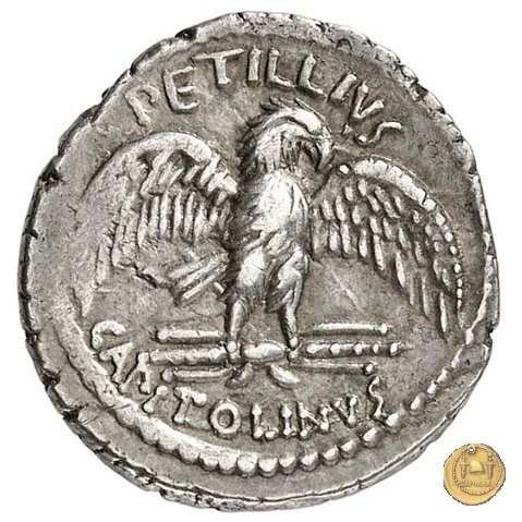 487/2 - denario Petillius Capitolinus 43 BC (Roma)