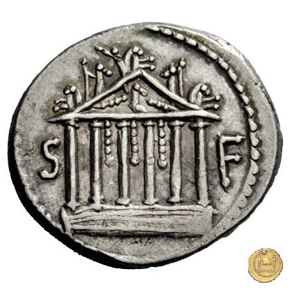 487/2 - denario Petillius Capitolinus 43 BC (Roma)