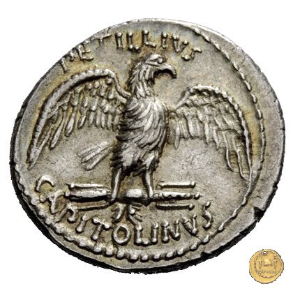 487/2 - denario Petillius Capitolinus 43 BC (Roma)