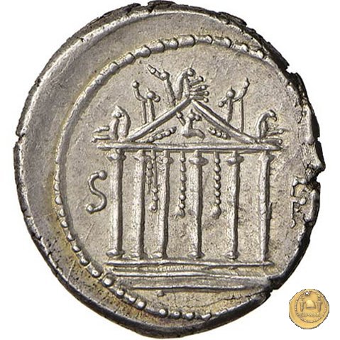 487/2 - denario Petillius Capitolinus 43 BC (Roma)