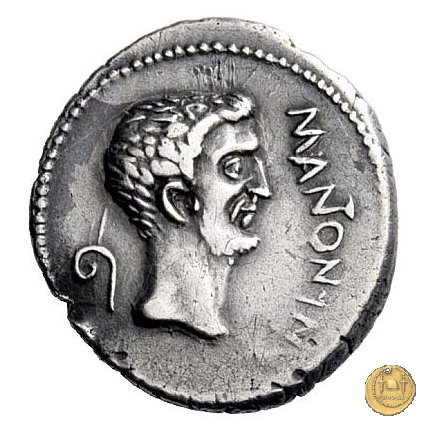 488/1 - denario M. Antonius 43 BC (Gallia Trans- Cisalpina)