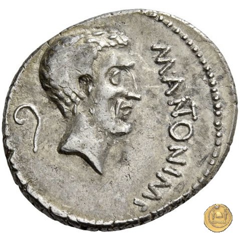 488/1 - denario M. Antonius 43 BC (Gallia Trans- Cisalpina)