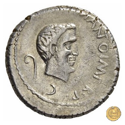 488/2 - denario M. Antonius 43 BC (Gallia Trans- Cisalpina)